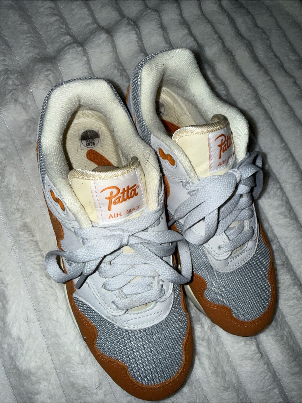 Nike Patta Air Max Gray and Tan Low-Top Sneakers